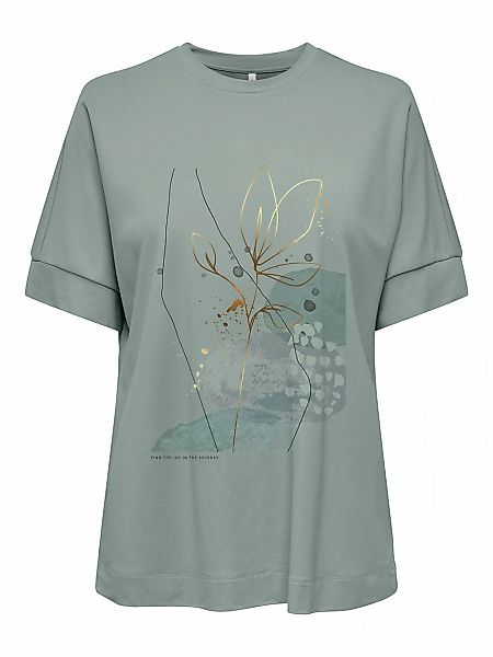 ONLY Kurzarmshirt "ONLJANY S/S O-NECK PRINT TOP BOX JRS" Viskosemischung, r günstig online kaufen