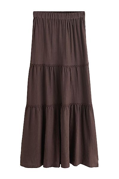 Next Maxirock Maxi-Stufenrock aus Baumwolle (1-tlg) günstig online kaufen