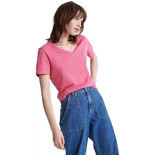 Superdry Organic Cotton Essential Kurzarm T-shirt 2XS Cord Pink günstig online kaufen