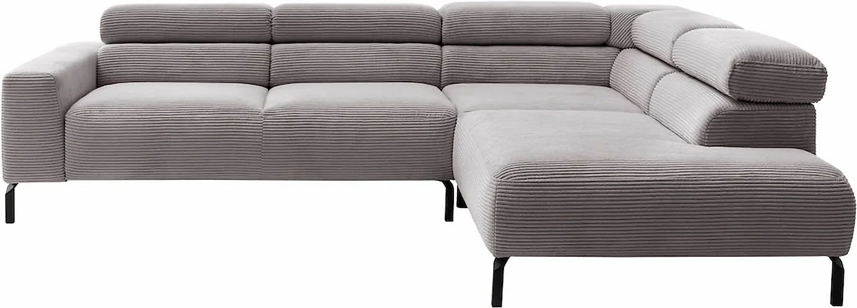 PLACES OF STYLE Ecksofa "Antonelli, L-Form, inkl. Kopfteilverstellung, Brei günstig online kaufen