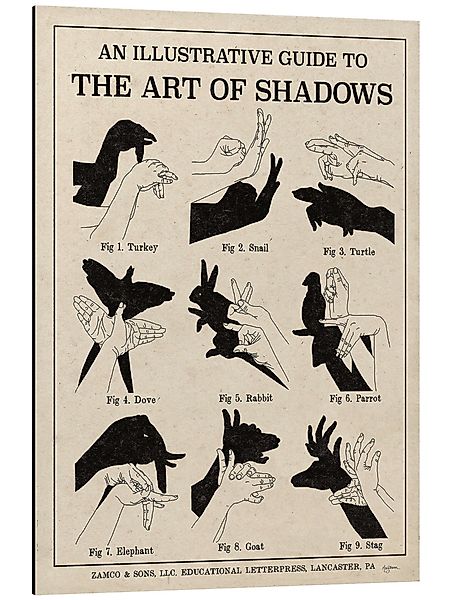 Posterlounge Wandbild Die Kunst der Schattenspiele günstig online kaufen