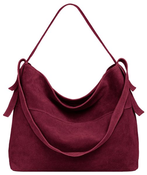 Caspar Schultertasche große Vintage Damen Leder günstig online kaufen