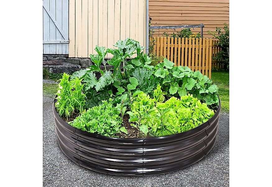 HOMERECOMMEND Hochbeet Blumenkasten, Halbkreis-Hochbeet aus Metall (1 St), günstig online kaufen