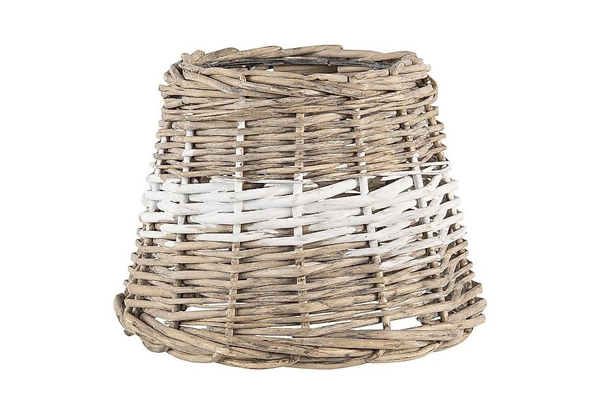 Clayre & Eef Lampenschirm Tischlampenschirm Rattan Natur 20 x 15 cm E27, Ra günstig online kaufen