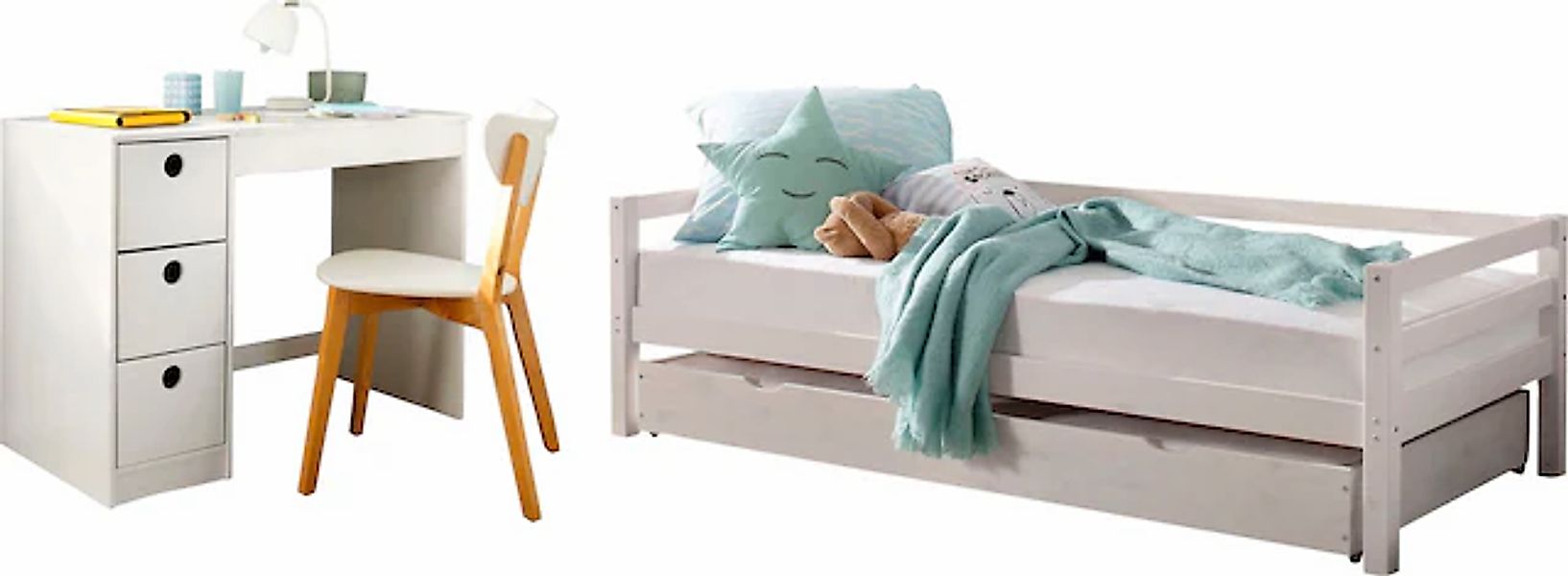 Lüttenhütt Jugendzimmer-Set »Alpi«, (Spar-Set, 2 tlg.), Daybed mit 2. Liege günstig online kaufen