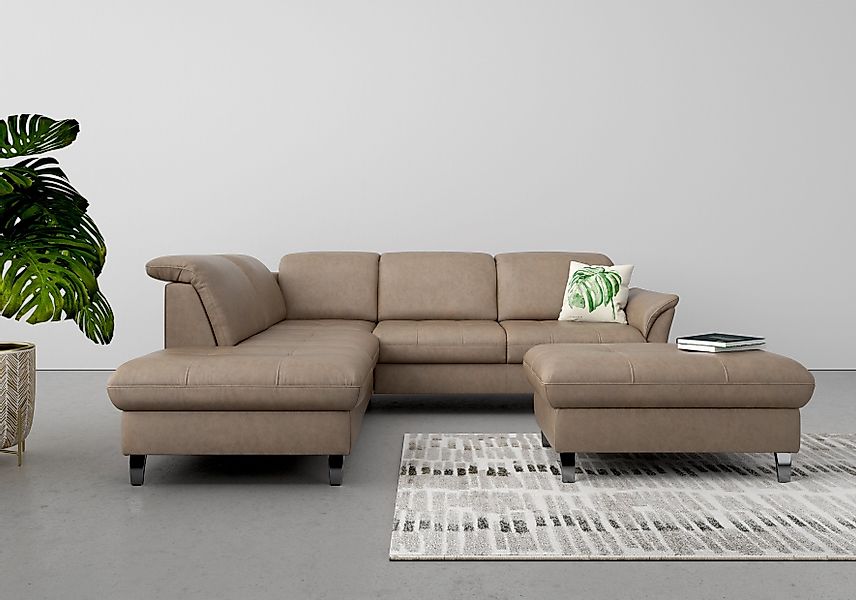 sit&more Ecksofa "Maggiore L-Form" wahlweise mit Kopfteilverstellung, Bettf günstig online kaufen