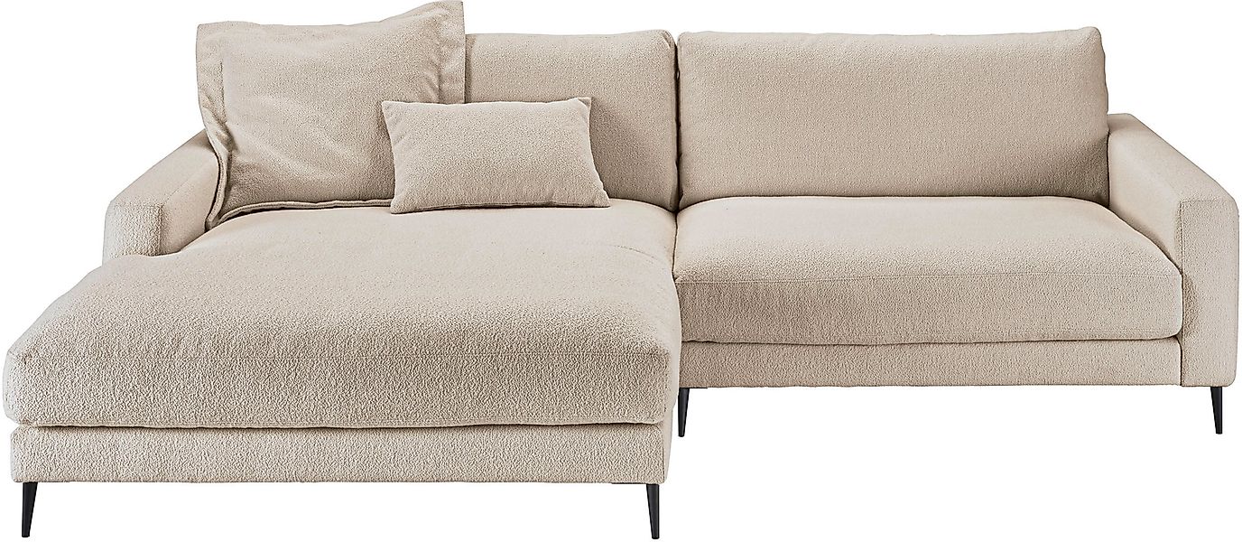 Home affaire Ecksofa »Downtown, B/T/H: 272/190/84 cm L-Form« weicher Sitzko günstig online kaufen