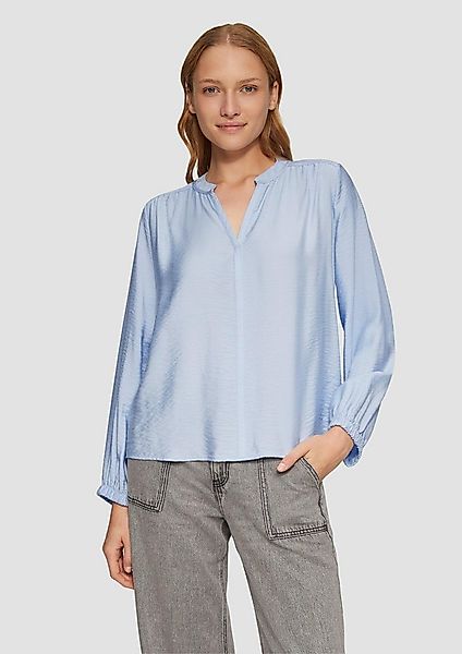 s.Oliver Langarmbluse Bluse Strukturierte Bluse aus Viskosemix günstig online kaufen