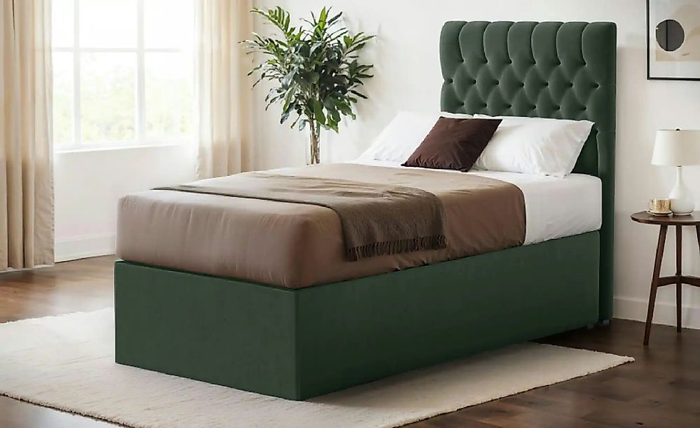 Boxbett mit Bettkasten Belek ¦ grün Betten > Komfortbetten - Höffner günstig online kaufen