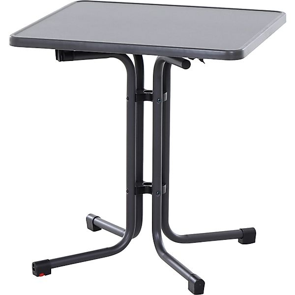 Siena Garden Klapptisch Paco Quadratisch Anthrazit/Matt 70 cm x 70 cm günstig online kaufen