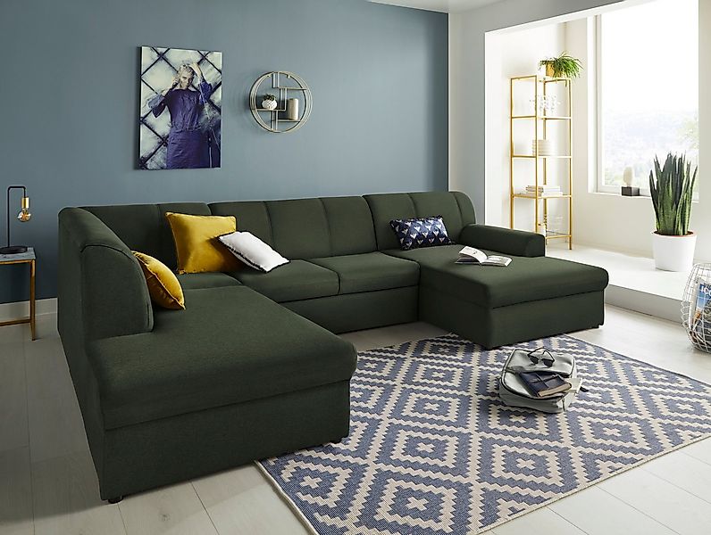 DOMO collection Wohnlandschaft "Topper, elegant und zeitlos, komfortabel, U günstig online kaufen