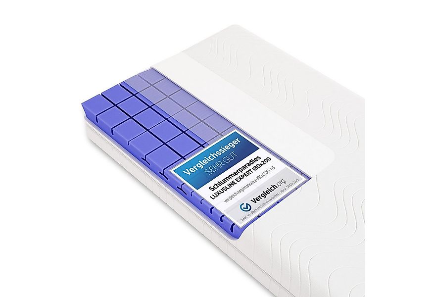 Kaltschaummatratze Luxusline Expert®, Schlummerparadies, 19 cm hoch, 7 Zone günstig online kaufen