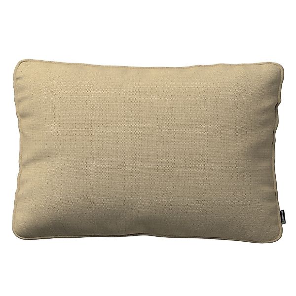 Kissenhülle Gabi mit Paspel 60x40cm, dunkelbeige, 60 x 40 cm, Living II (16 günstig online kaufen