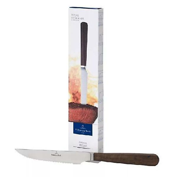 Villeroy & Boch Besteck Texas Steak-/ Pizzamesser mit Holzgriff 232 mm günstig online kaufen