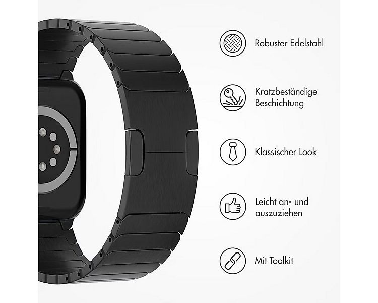 Widmann-Shop Uhrenarmband Armband für Apple Watch 38-49mm Edelstahl Titan L günstig online kaufen