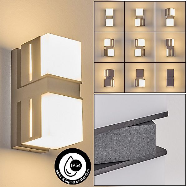 hofstein Außen-Wandleuchte Außenwandlampe aus Metall/Kunststoff in günstig online kaufen