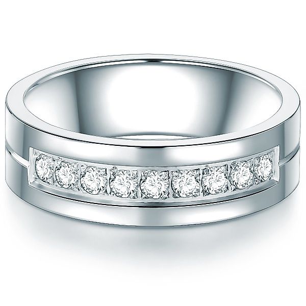 Trilani Fingerring Bandring aus Edelstahl, mit günstig online kaufen