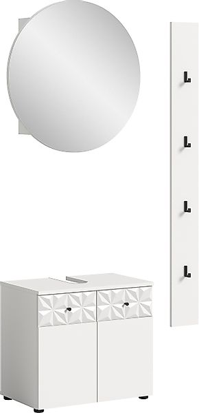 INOSIGN Badezimmer-Set »VICENZA, TOPSELLER!, Breite 91cm, 3-teilig, mit Orn günstig online kaufen