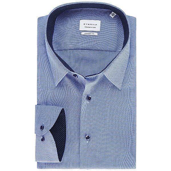 ETERNA Businesshemd, langarm, bügelfrei Farbe blau/weiß Größe: 52 günstig online kaufen