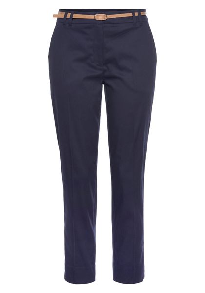 Vivance Chinohose (mit Gürtel in Lederoptik) günstig online kaufen