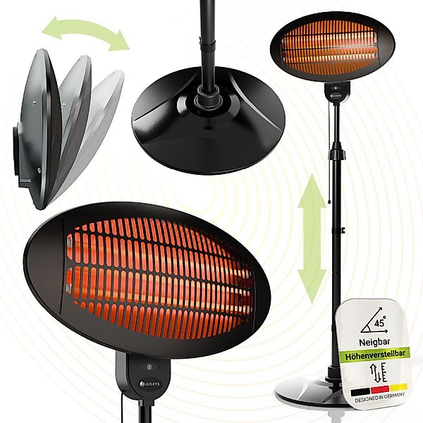 Juskys Infrarotstrahler, 2000 W, 3 Stufen, günstig online kaufen