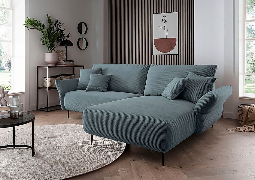 Home affaire Ecksofa "Amarena L-Form" inklusive Armlehnenverstellfunktion, günstig online kaufen