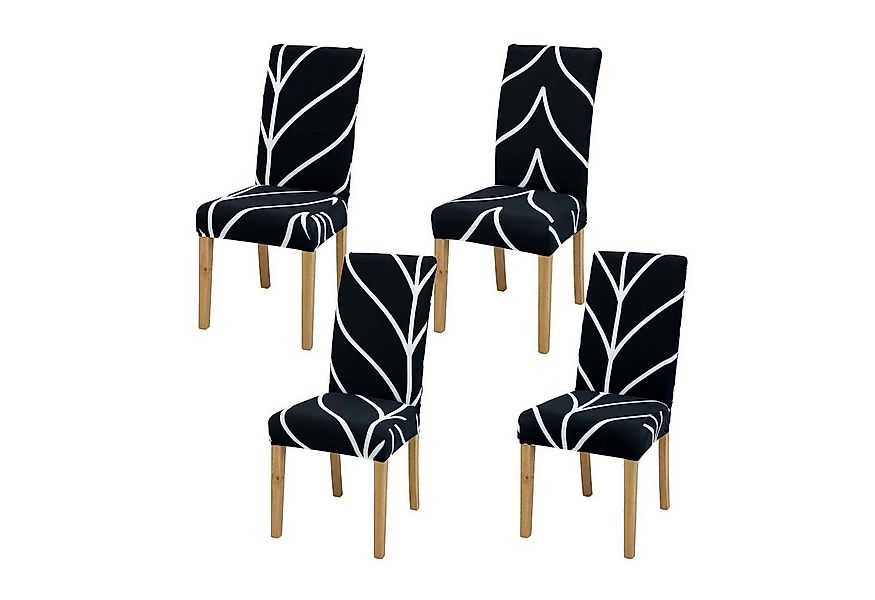 Vivi Idee Stuhlbezug Stuhlhussen 4/6er Set Spannbezug für Esszimmerstühle S günstig online kaufen