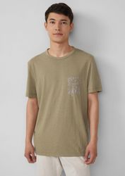 s.Oliver Kurzarmshirt T-Shirt Meliertes T-Shirt aus günstig online kaufen