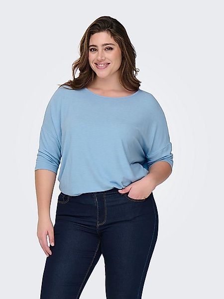 ONLY CARMAKOMA 3/4-Arm-Shirt CARLAMOUR 3/4 TOP JRS NOOS Materialmix, loose günstig online kaufen