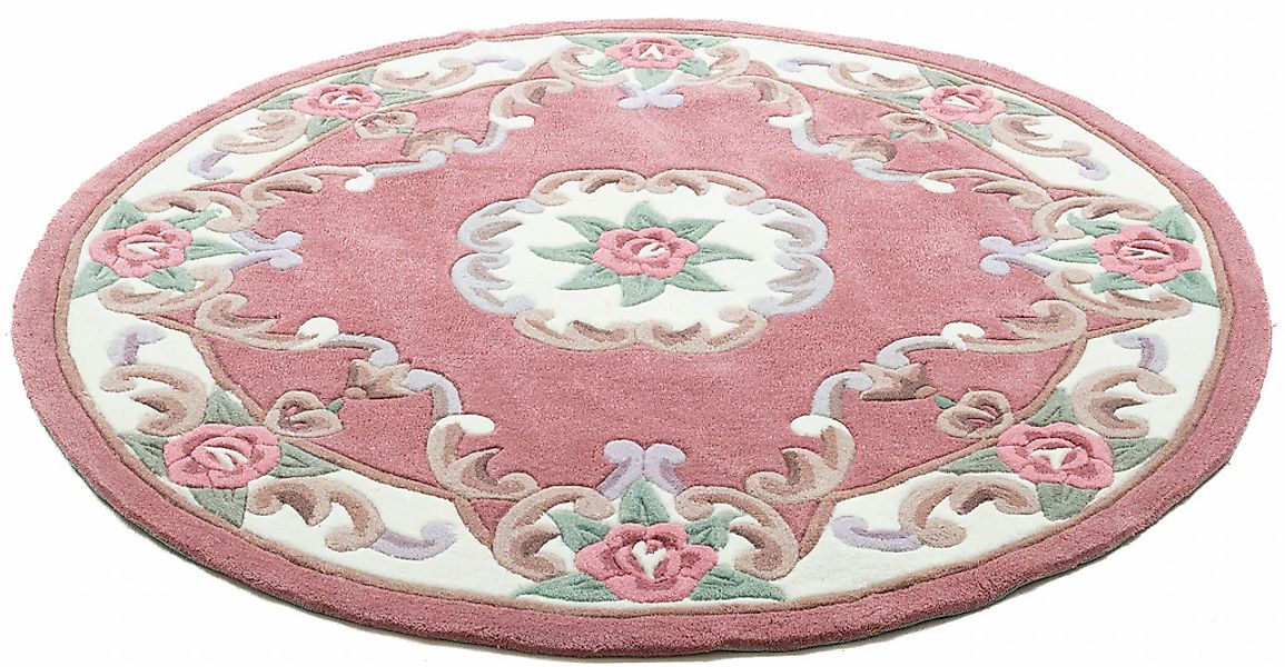 THEKO Teppich "Ming" rund 14 mm Höhe hochwertiges Acrylgarn, ideal im Wohnz günstig online kaufen