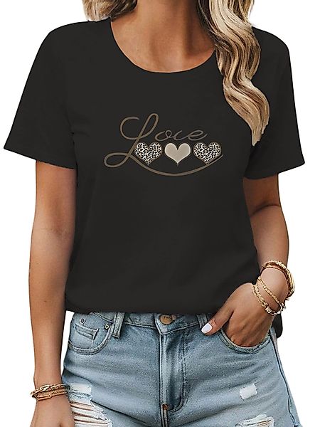 PYL Kurzarmshirt Damen Sommershirt Kurzarm mit günstig online kaufen