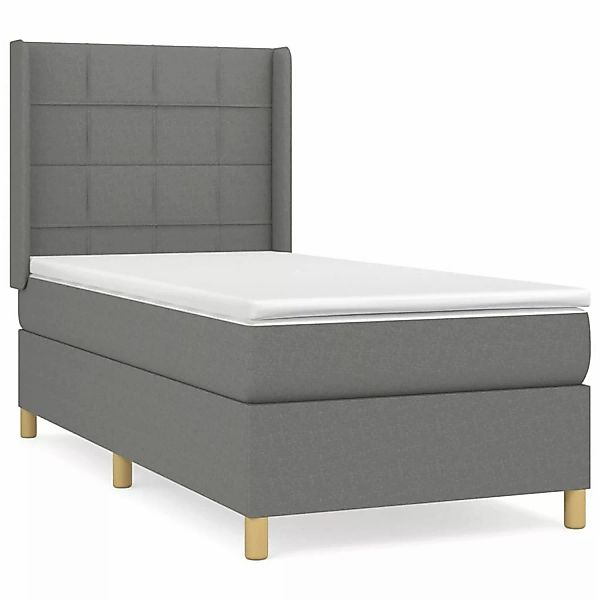 vidaXL Boxspringbett mit Matratze Dunkelgrau 80x200 cm Stoff1380106 günstig online kaufen