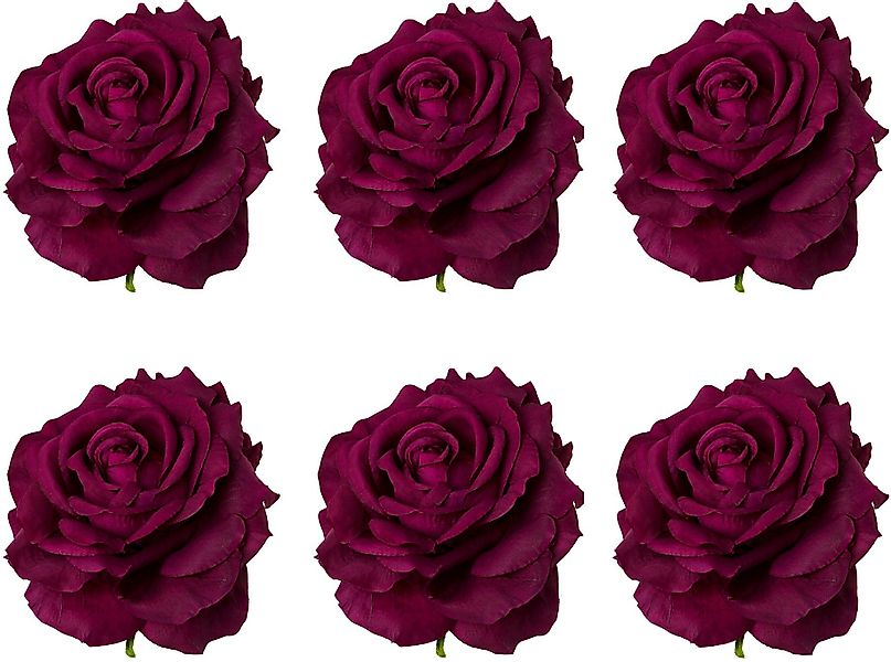 Kunstblume Rose mit Clip Rose, Creativ günstig online kaufen