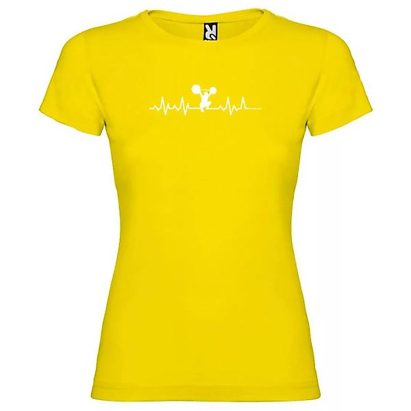 Kruskis Fitness Heartbeat Kurzärmeliges T-shirt S Yellow günstig online kaufen