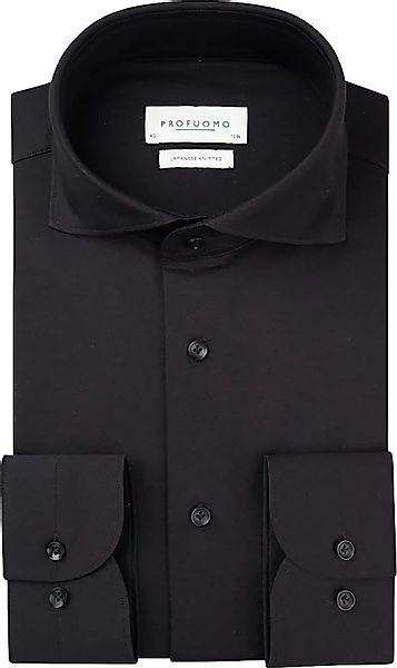 Profuomo Japanese Knitted Hemd Schwarz - Größe 39 günstig online kaufen
