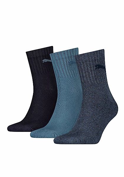 PUMA Sportsocken "short crew", (3 Paar), mit klassischer Rippe günstig online kaufen