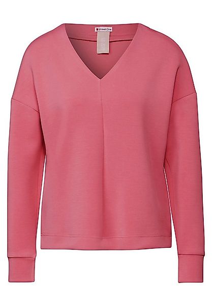 STREET ONE V-Shirt Silk-Look Shirt (1-tlg) günstig online kaufen