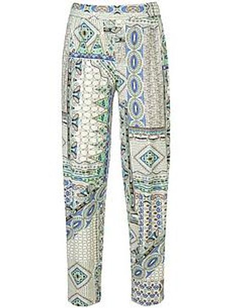 Knöchellange Bundfalten-Hose Karla Green Cotton mehrfarbig günstig online kaufen