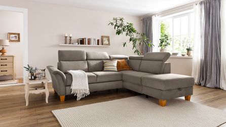 Home affaire Ecksofa "Conville L-Form" Federkern, wahlweise mit Bettfunktio günstig online kaufen