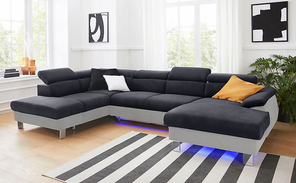 COTTA Polstergarnitur "Komaris U-Form, B: 320 bzw. 100 cm (Set: Wohnlandsch günstig online kaufen