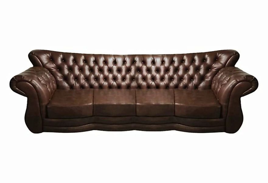 JVmoebel 4-Sitzer Wohnzimmer Luxus Viersitzer Sofa Couch Leder Wohnzimmer E günstig online kaufen