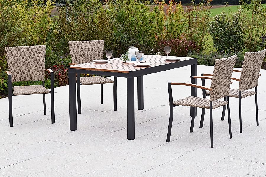 MERXX Garten-Essgruppe ""Teramo"", (Set, 5 tlg.), folierte Applikationen un günstig online kaufen