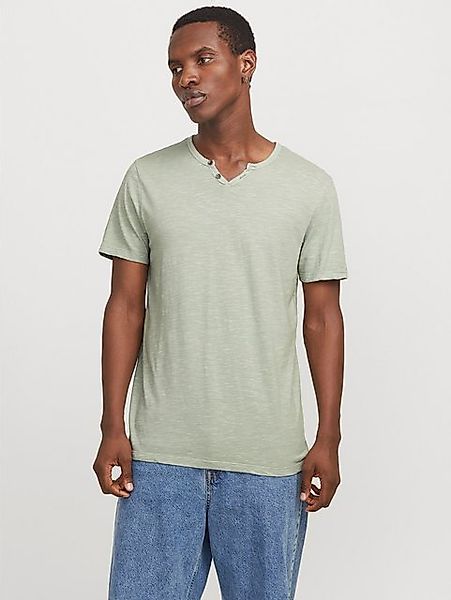 Jack & Jones T-Shirt JJESPLIT NECK TEE SS NOOS mit V-Ausschnitt günstig online kaufen