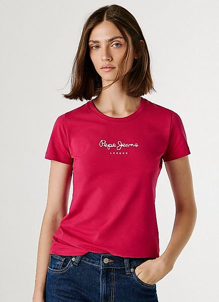 Pepe Jeans T-Shirt NEW VIRGINIA mit Logo-Print günstig online kaufen