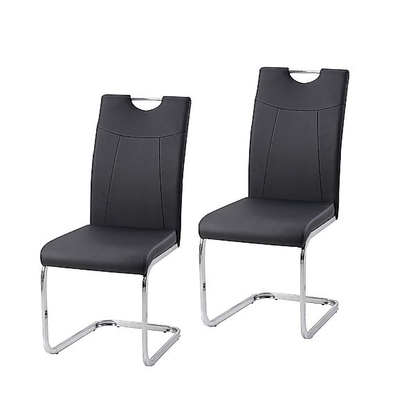 HTI-Living Esszimmerstuhl Esszimmerstuhl Schwarz Kunstleder Kelly günstig online kaufen
