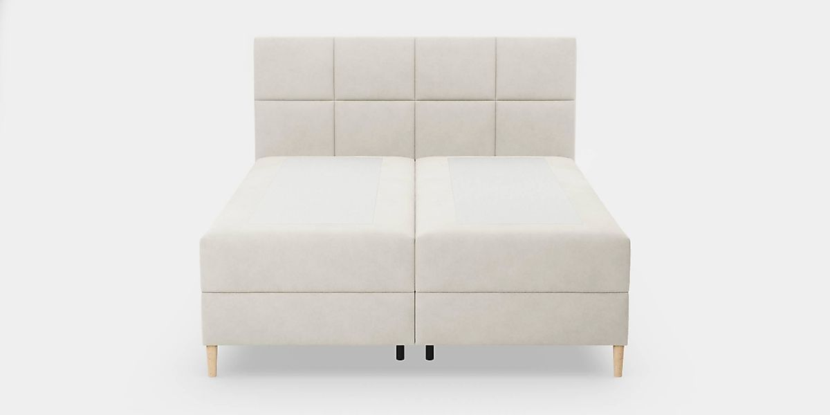 NADUVI Collection | Boxspring Quadro Samt mit Stauraum 160 x 200 cm günstig online kaufen