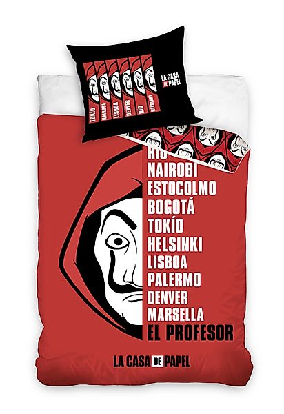 Carbotex Bettwäsche La Casa De Papel günstig online kaufen