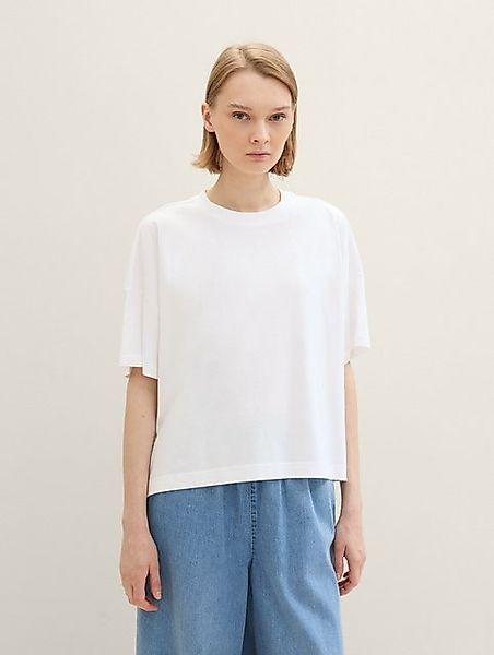 TOM TAILOR Denim T-Shirt Oversize T-Shirt aus Baumwolle günstig online kaufen