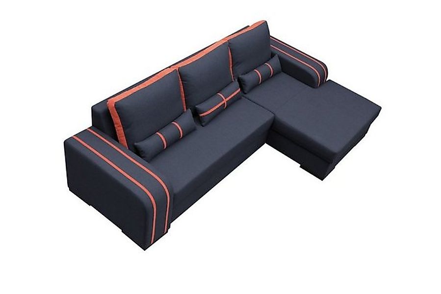 JVmoebel Ecksofa Schlafsofa Eck Sofa Sofas Couch Bettfunktion Polster Eck G günstig online kaufen