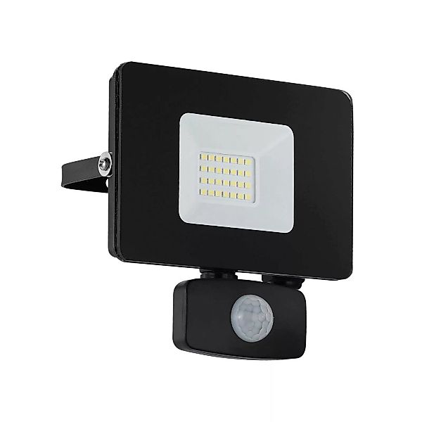 LED-Außenstrahler Faedo 3 mit Sensor, schwarz, 20W günstig online kaufen